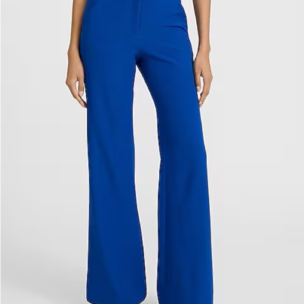 NWT Women’s Express Editor High Waisted Trouser Flare Pant Size 8